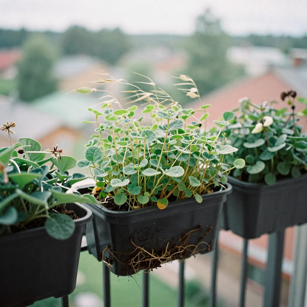South-facing balcony with bright sunlight exposure